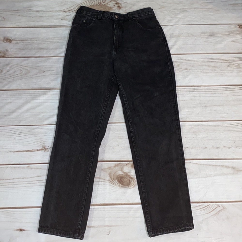 Lands End Vintage Black Mom Jeans 10